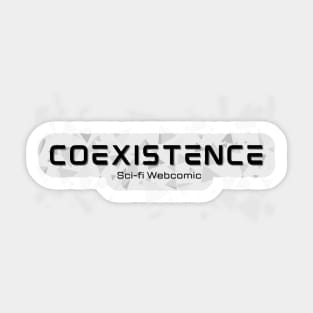 simple logo Coexistence Sticker